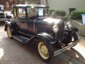 1931 Ford Model A Coupe Black & Blue