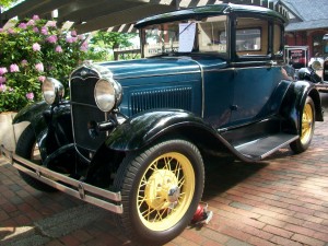 1931 Ford Model A Coupe Black & Blue